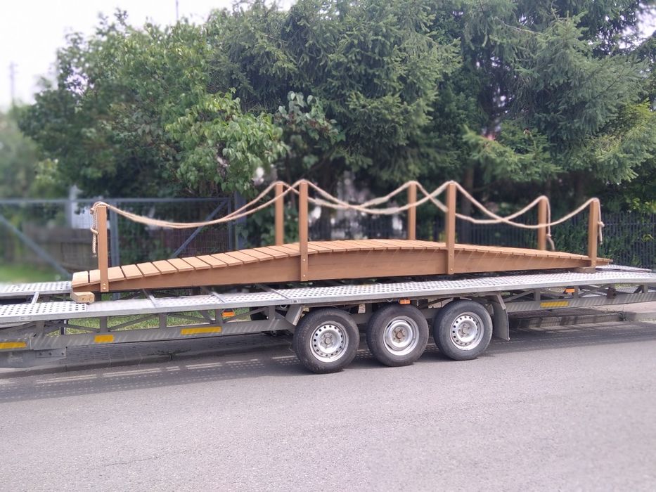 Kładka most drewniany 6 metrów