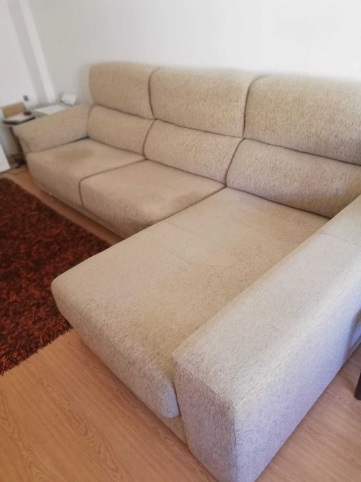 Sofá 2 lugares + chaise longue