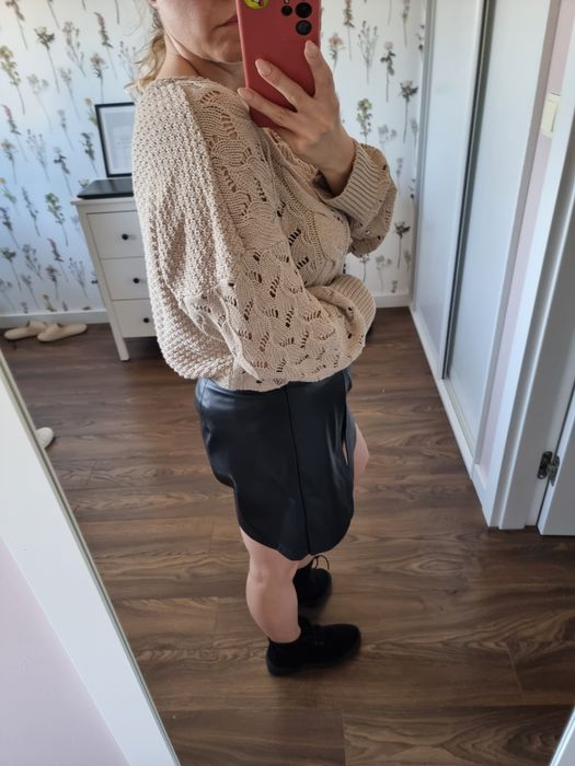 Sweter ażurowy z dekoracyjnym splotem Mohito