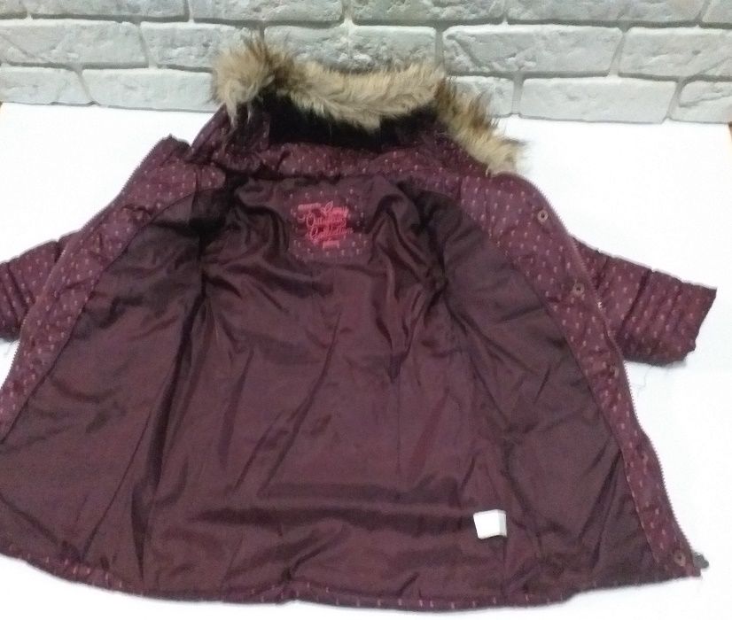 Kurtka zimowa fioletowa w gwiazdki Reserved roz 98