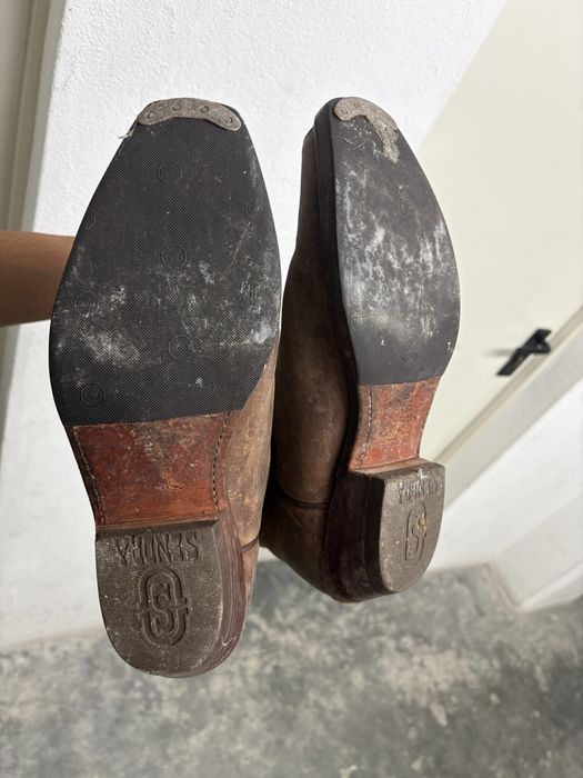 Botas Cowboy Sendra Originais em Pele Castanha