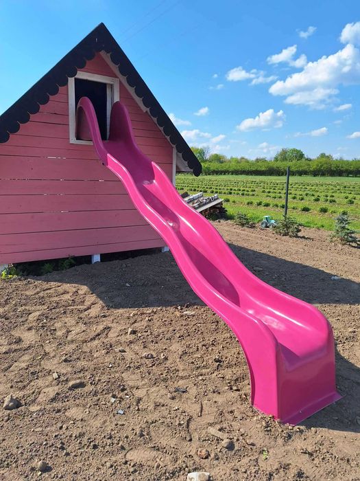 Zjeżdżalnia fala 4,5 m laminat  beżowa biała Paleta Ral ślizg