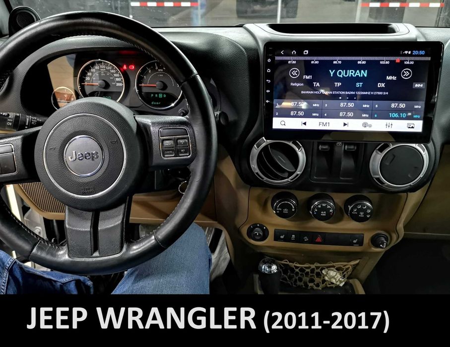 (NOVO) Rádio 2DIN • JEEP Wrangler • (2007 a 2017) • Android [4+64GB]