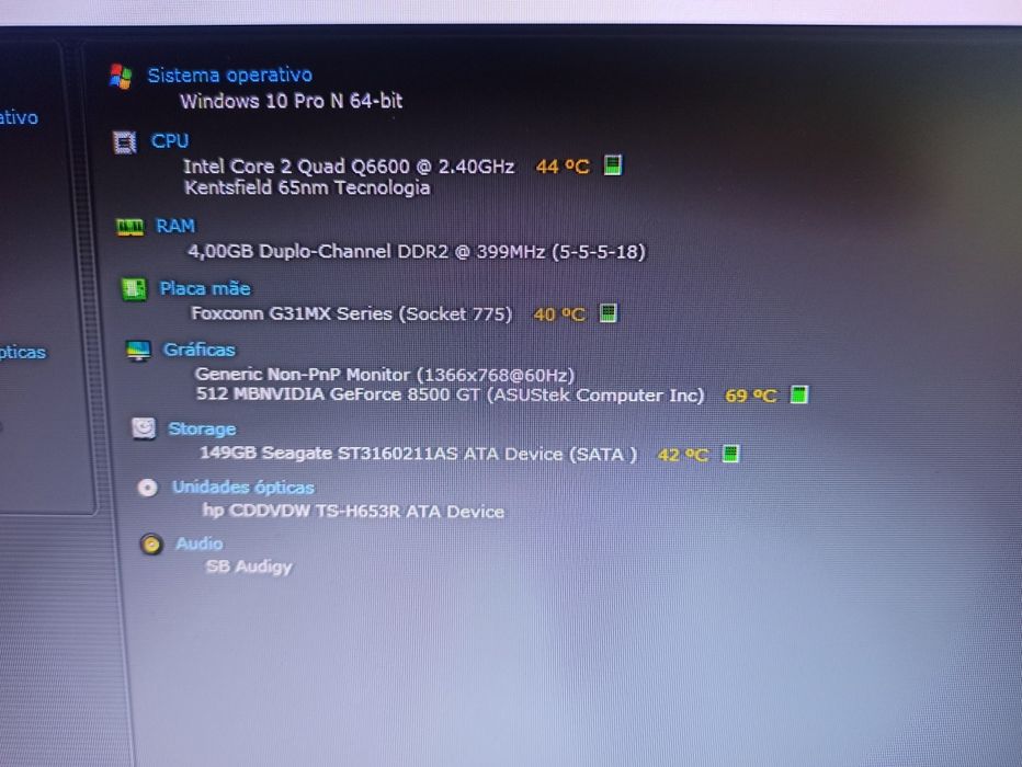 Pc completo com monitor led 19