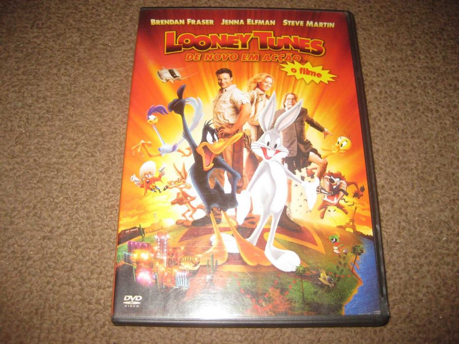 DVD "Looney Tunes: De Novo em Acção" com Brendan Fraser/Raro!64584817370113120