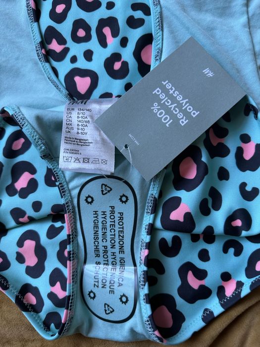 Дитячий суцільний купальник H&M  для дівчинки розмір 134-140 на 8-10 років