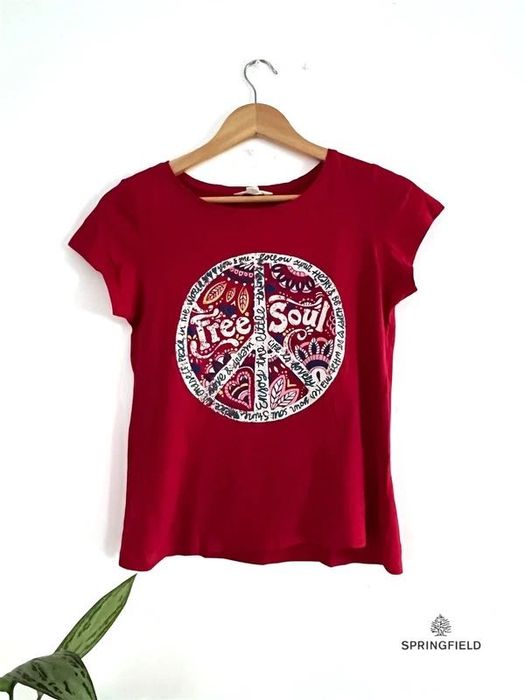 T-shirt Free Soul Vermelha Springfield S