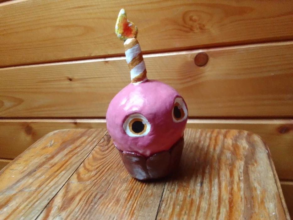 Figurka gliniana Handmade Cupcake Babeczka Five nights at Freddys