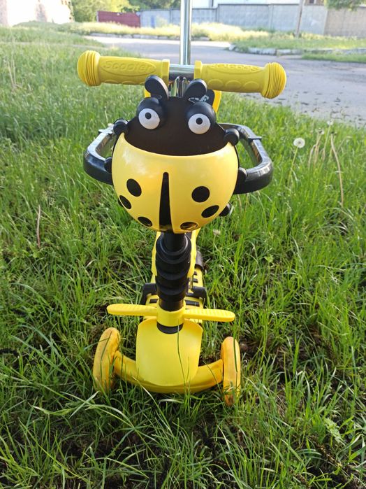 Дитячий самокат 5 в 1 + Бортики