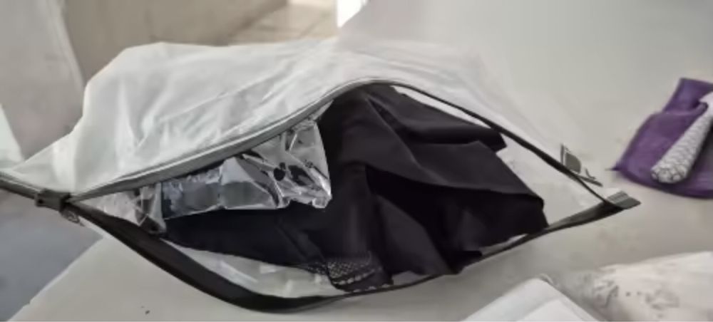 Granatowy dzienny stanik sportowy super wygodny mięciutki L