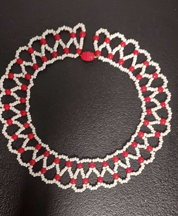 naszyjnik "kołnierzyk" z koralików