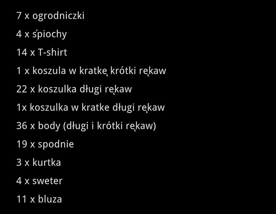 Paka ubrań 6-9 miesięcy