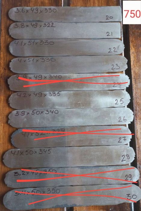 Заготовки для ножа  95Х18 калені ,шліфовані