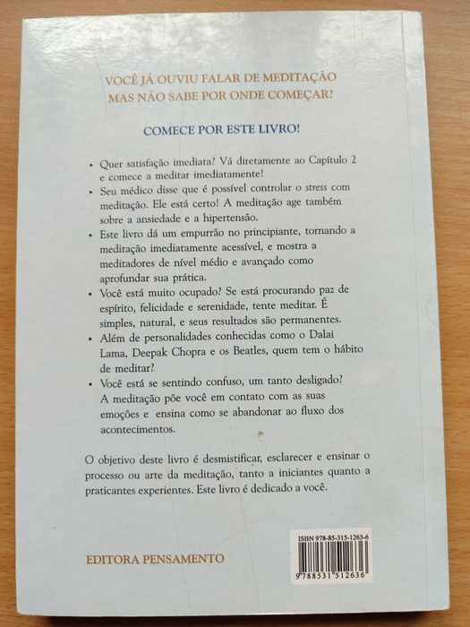 O melhor guia para a Meditação Victor N.  Davich