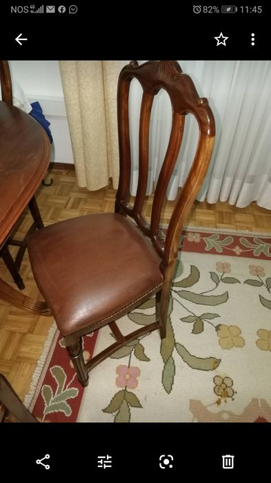 Mobilia de jantar Mesa de jantar, 6 cadeiras  com louceiro/movel