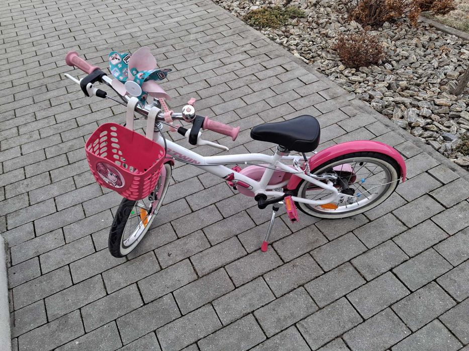 Rower 16 cali btwin dla dziewczynki