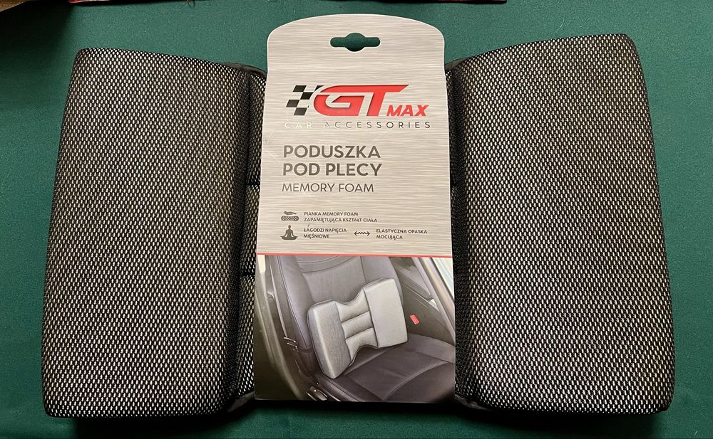Poduszka pod plecy GT MAX Memory Foam – NOWA, ergonomiczna