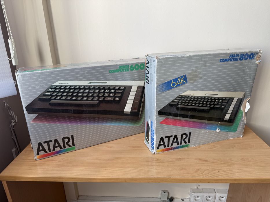 Atari 600XL + 800XL BOX 2 komputery sprawne zestaw kolekcjonerski