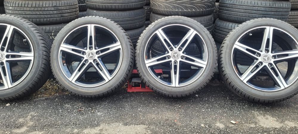 Oryginalne felgi 18 Mercedes nowe opony zima 225 45 polecam