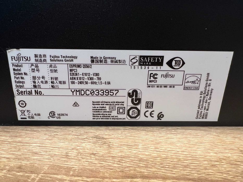 Mini PC Fujitsu ESPRIMO Q556/2 i5 8GB 512SSD  WINDOWS 11 H