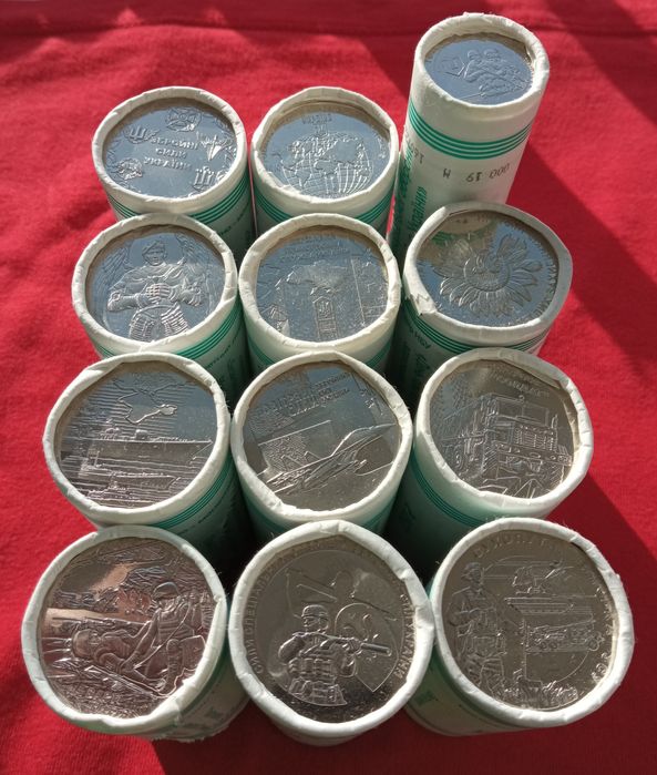 РОЛИ монет 27 видів ЗСУ 2018-2025 рр ( є також роздріб та комплекти )