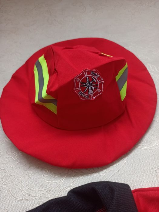 Карнавальний маскарадний костюм 7, 8, 9, 10 р пожежник