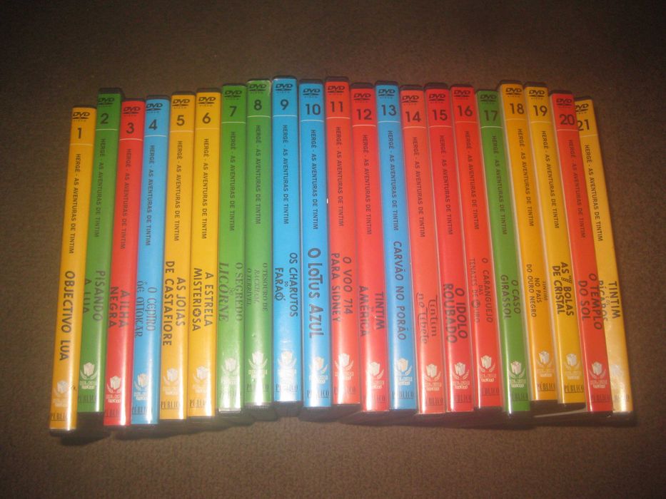 Colecção Completa em DVD "Aventuras do Tintin"