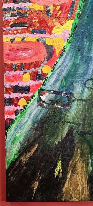 Sylwia Wojewódzka "Binarnie" akryl na płótnie