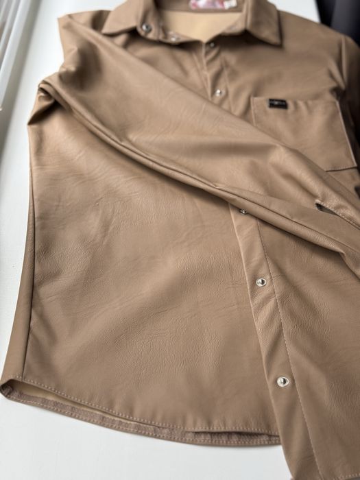 Рубашка з еко-шкіри