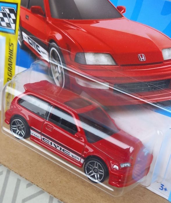 Conjunto 2 - 90 honda civic ef hot wheels