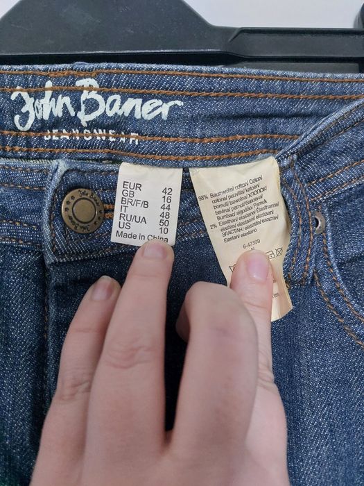 Damskie spodnie rozmiar 42 dżinsy BON PRIX John Baner jeansy