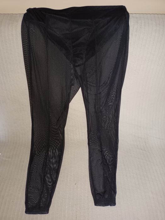 Getry sexy czarne 1xl z siateczki