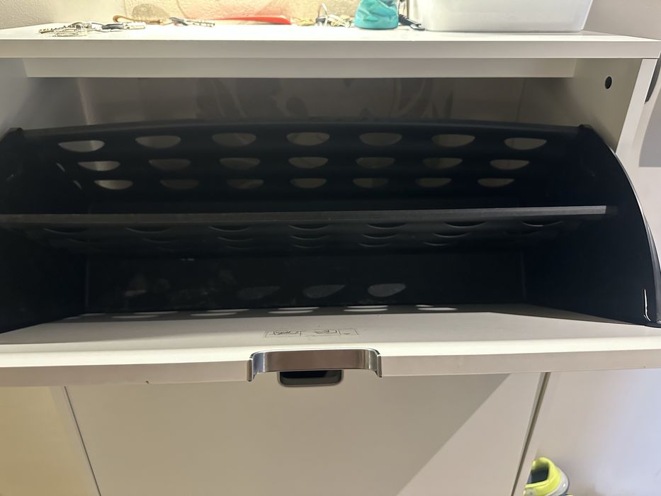 Szafka na buty, 3 przegrody, biała Ikea