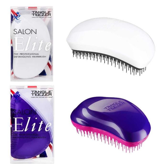Zestaw 2 sztuki Szczotka do włosów Tangle Teezer Salon Elite Fioletowa i Biała