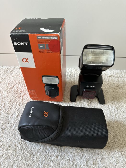 Lampa błyskowa Sony HVL-F58AM mocna, TTL, stan bdb