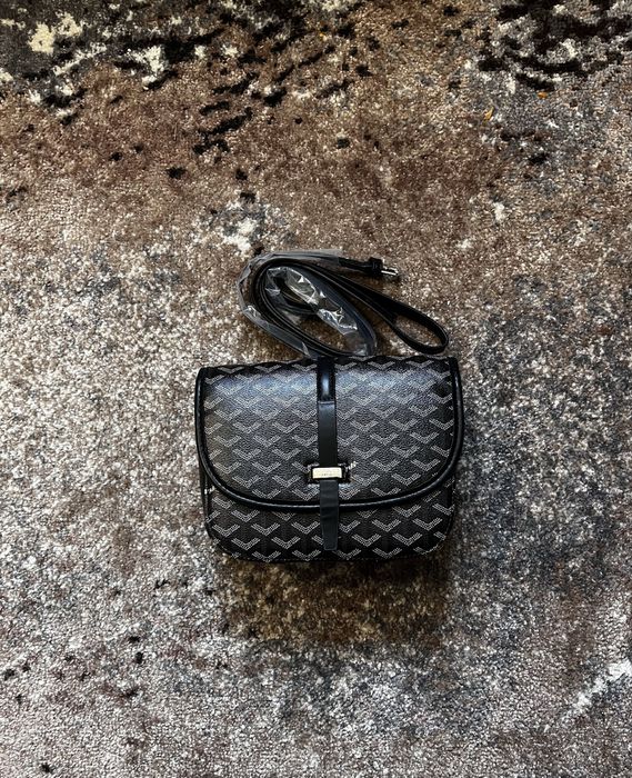 Сумка через плече Goyard чорна | месенджер Goyard