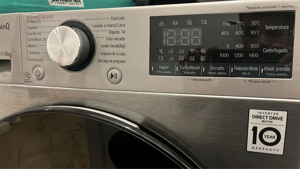 Lava e seca LG como nova