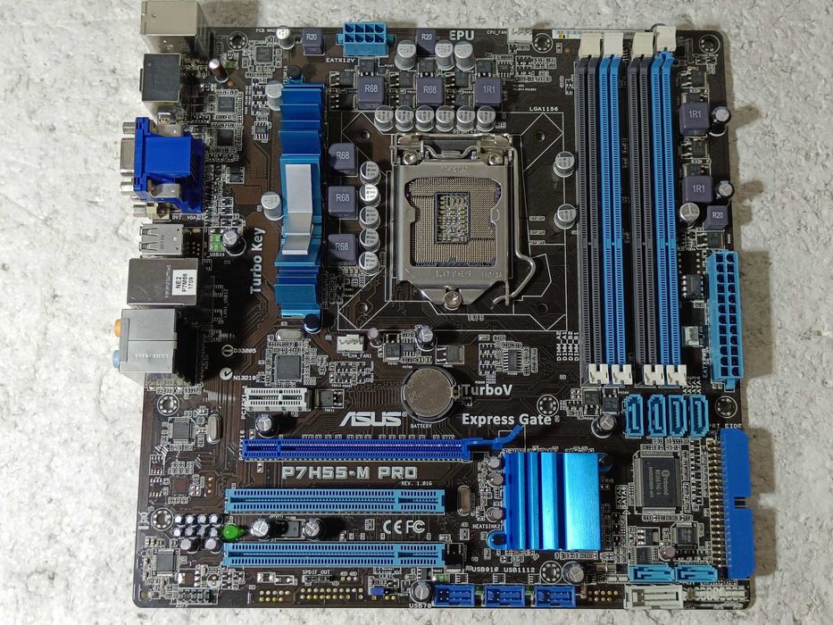 Материнська плата ASUS P7H55-M PRO LGA1156 ВІДМІННИЙ стан