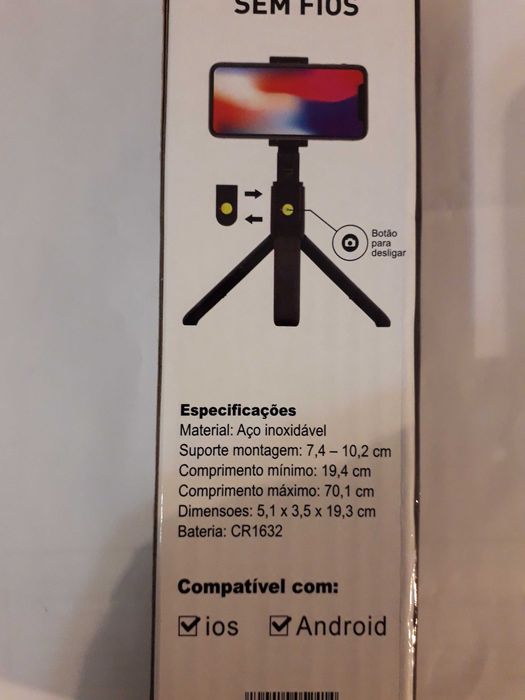 Selfie stick bluetooth 5€
