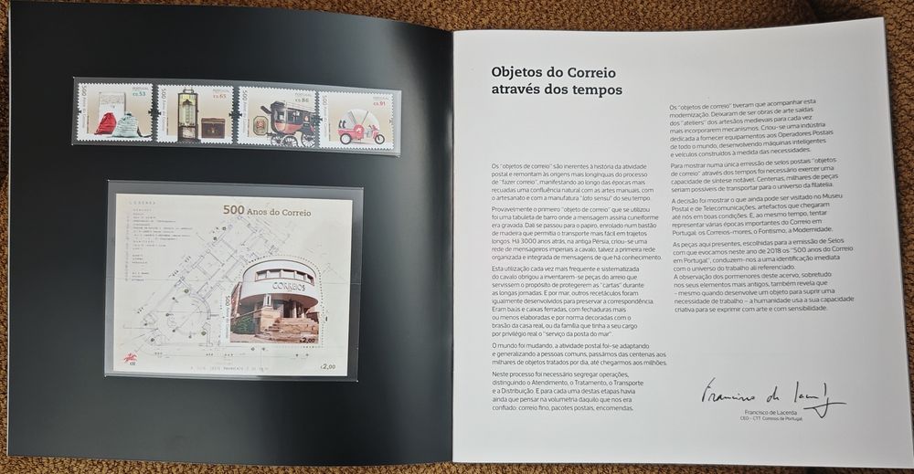Livro sobre os 500 anos dos correios