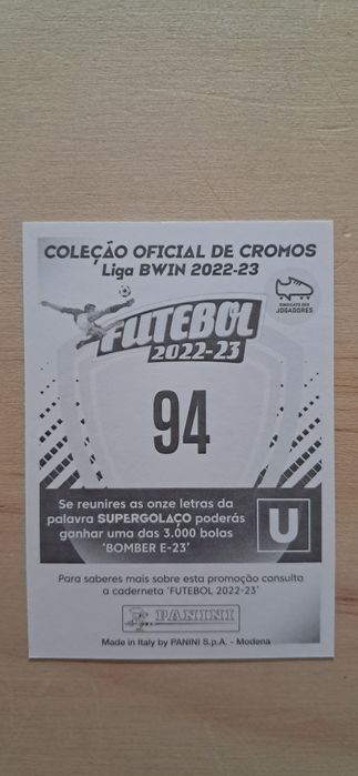 Cromo futebol de Vitinha(Liga Portuguesa)da Panini