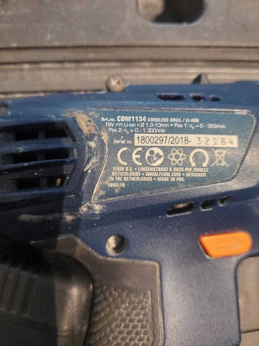 Wiertarko-wkrętarka akumulatorowa Ferm CDM1119 / Nowy Lombard / Cz-wa