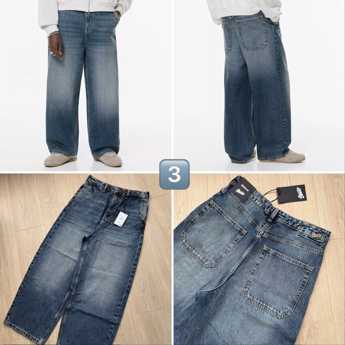 Чоловічі Джинси ZARA, BERSHKA, PULL&BEAR Широкі Широкие Мужские Джинсы Новые Черные Нові