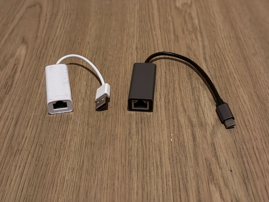 Адаптер USB-A / USB C→ Ethernet (RJ-45) 100-1000 Mbps