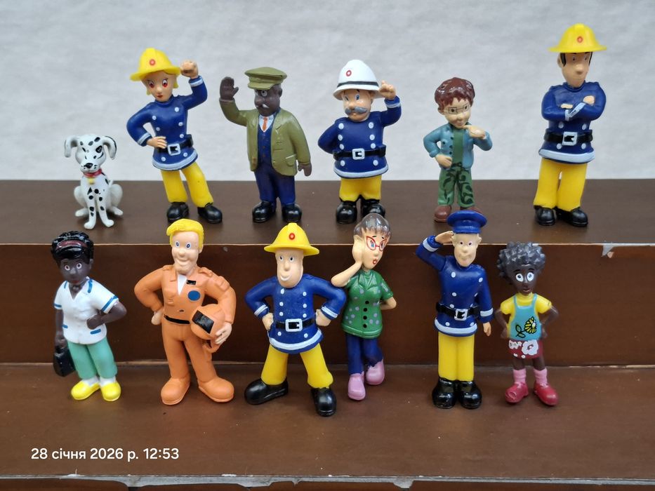 Набор фигурок 10 шт Пожарный Сэм fireman Sam Пожежник Сем