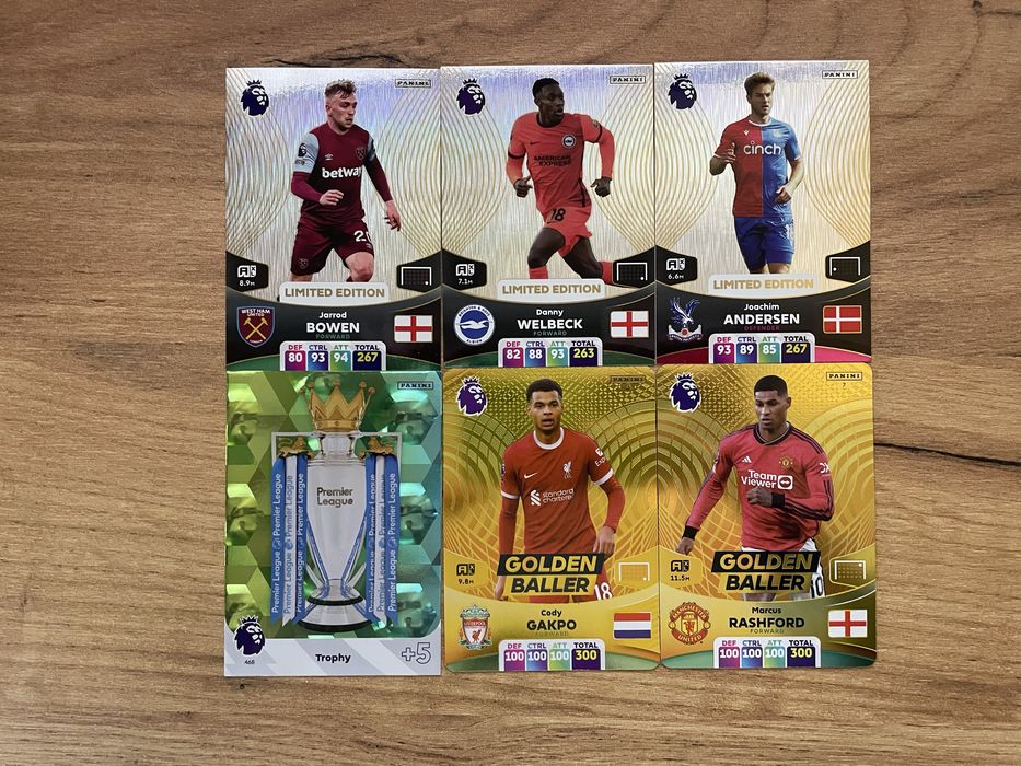 Картки panini adrenalyn xl premier league 2023/2024