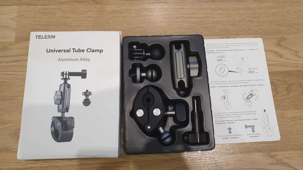 Крепление зажим Telesin для insta360 x4 x3, gopro, dji action