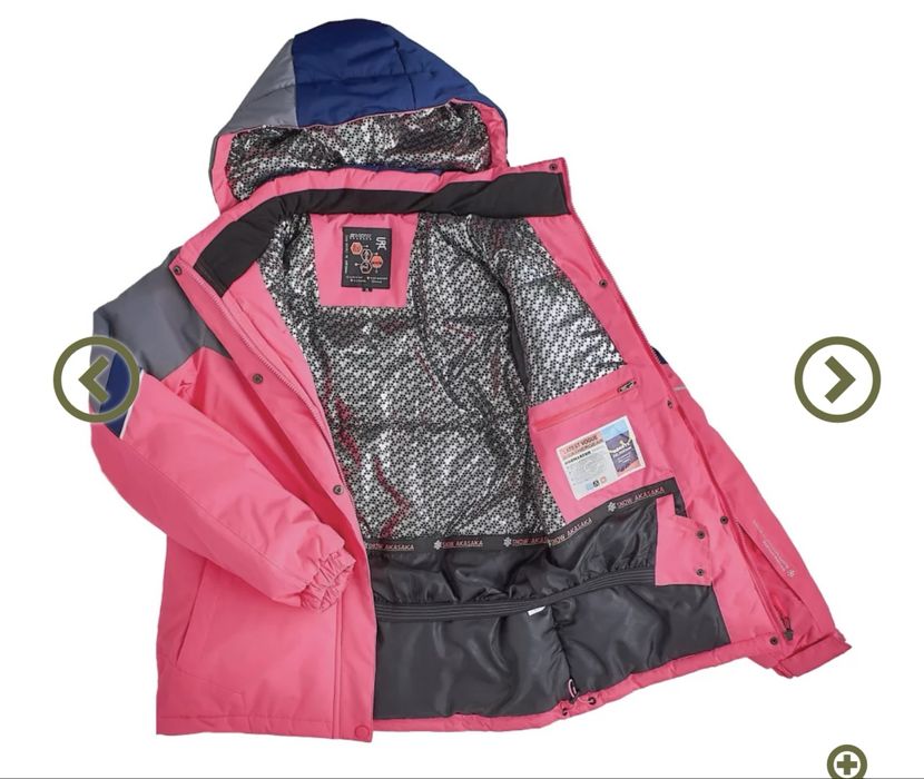 Зимова лижна термокуртка для дівчинки snow