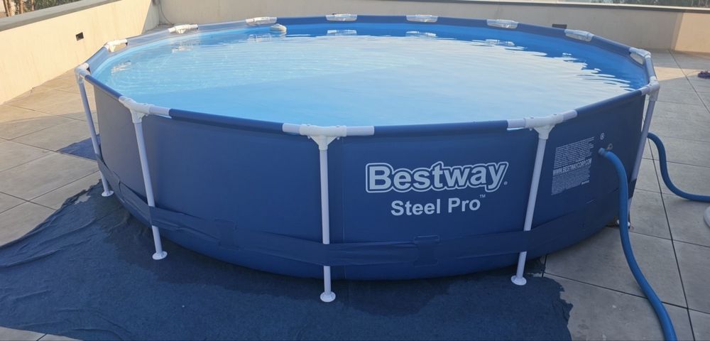 Piscina Bestway Steel Pro (396x84 cm) + Filtro Monobloco QP 300