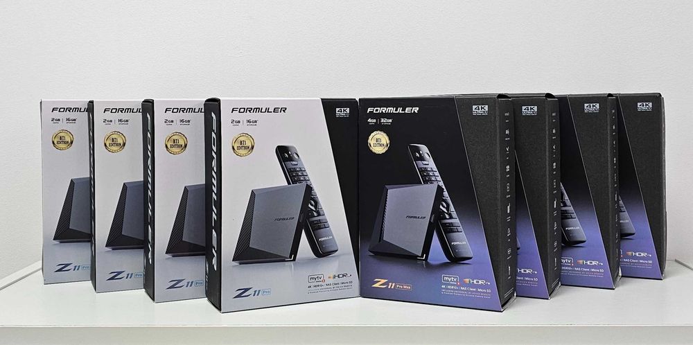 Formuler Z10 SE / Z10 neo / Z11 PRO BT1 / Z11 PRO MAX BT1 / Z12 ULTRA63824208751363124